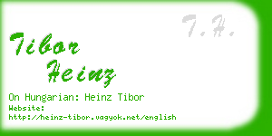 tibor heinz business card